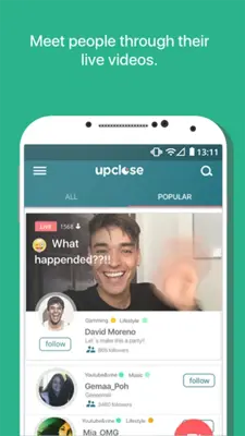 Upclose android App screenshot 2
